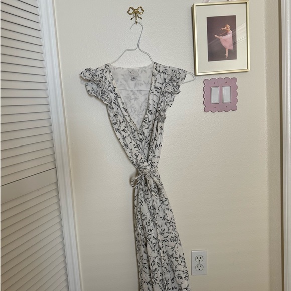 Ruffle Sleeve Wrap Dress - Picture 7 of 7